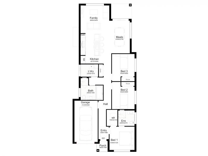 Floor plan for Bianco 16