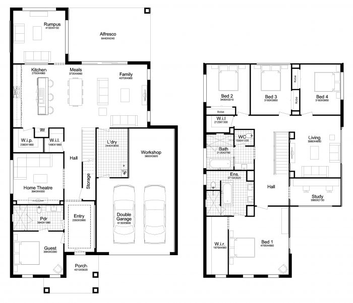 Floor plan for Glenbrook 45