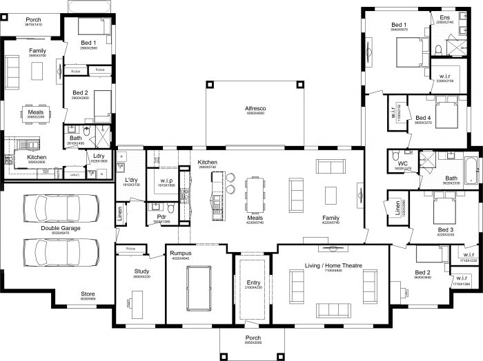Floor plan for Eliana 41 + Granny Flat