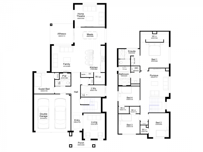 Floor plan for Jamieson 34