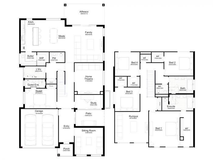 Floor plan for Broughton 45