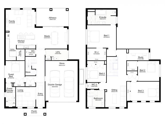 Floor plan for Hawkesbury 39