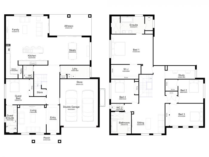Floor plan for Hawkesbury 45R