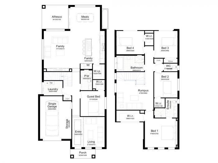 Floor plan for Tiffany Rose 29