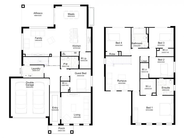Floor plan for Tiffany Rose 34