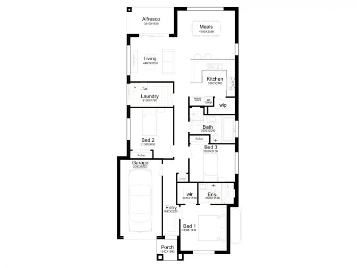 Floor plan for Sierra 16