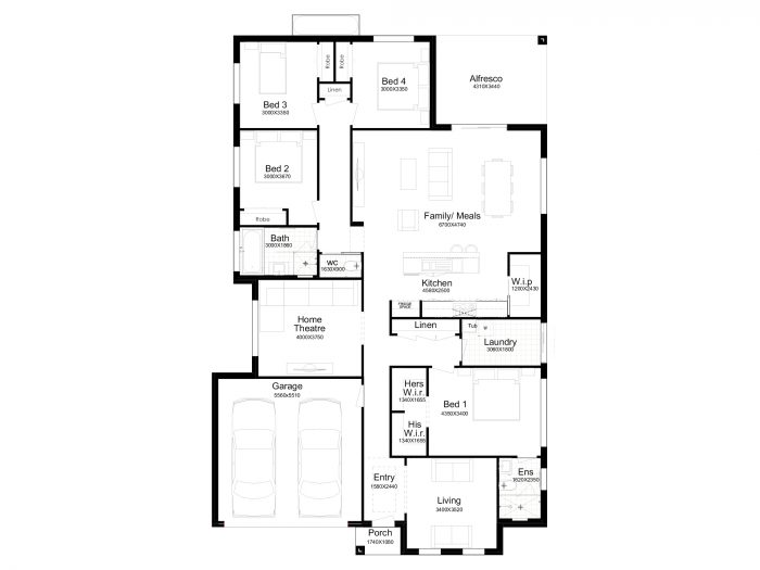 Floor plan for Sierra 26