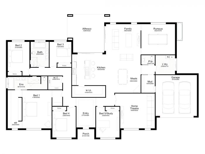 Floor plan for Bella Vista 42