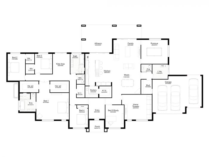 Floor plan for Bella Vista 50
